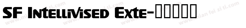SF Intellivised Exte字体转换